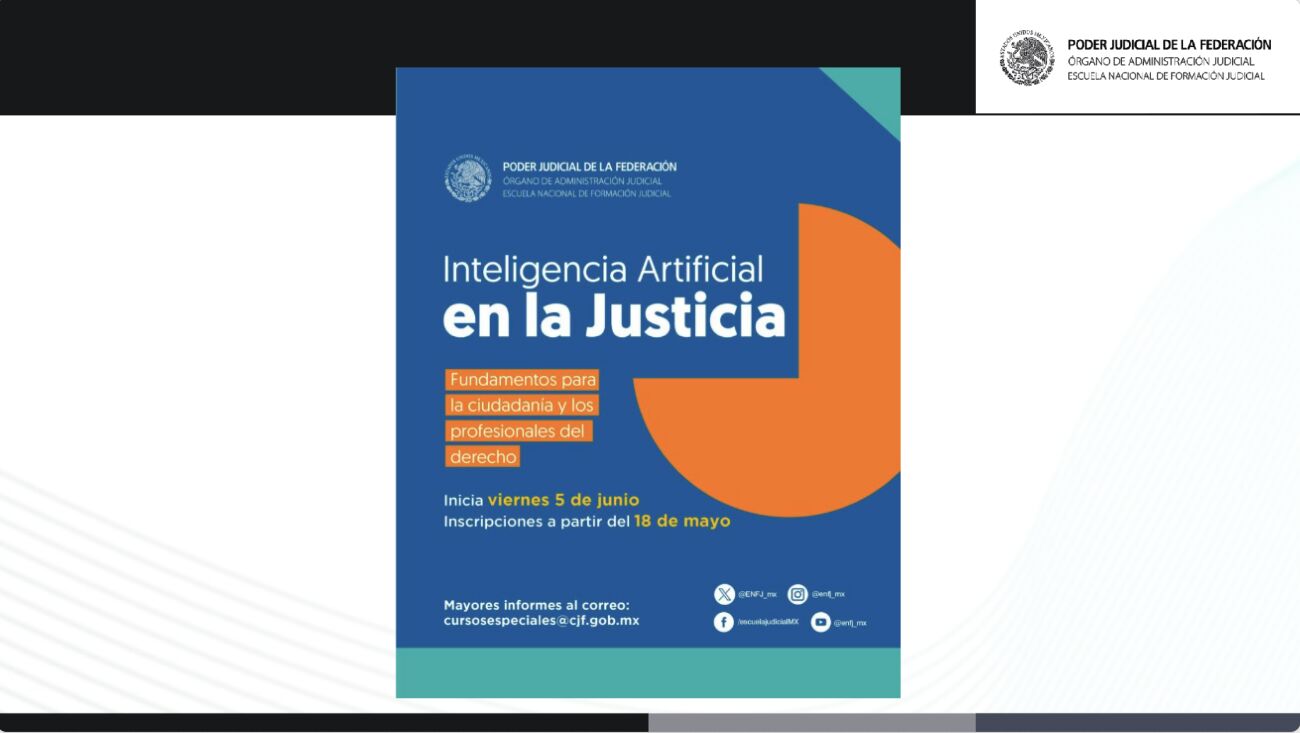 Programa “Inteligencia Artificial en la Justicia” de la Escuela Nacional de Formación Judicial.